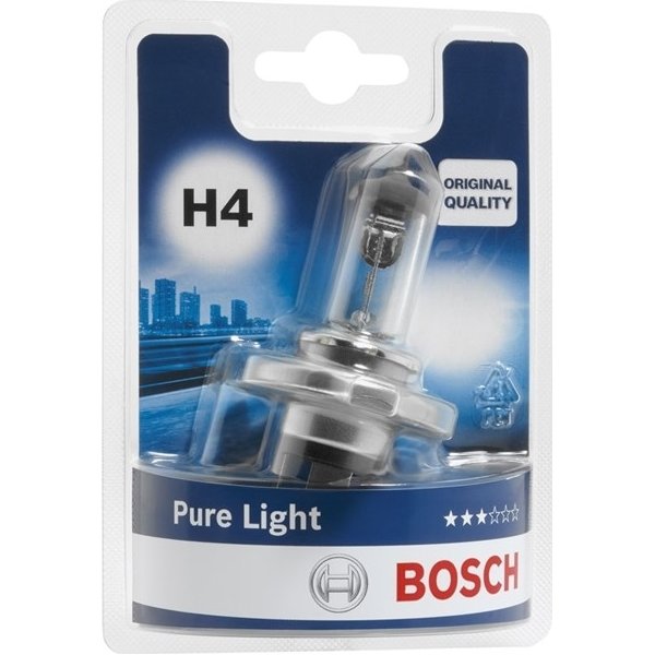 Bosch H4 auto halogenlampe, Pure Light