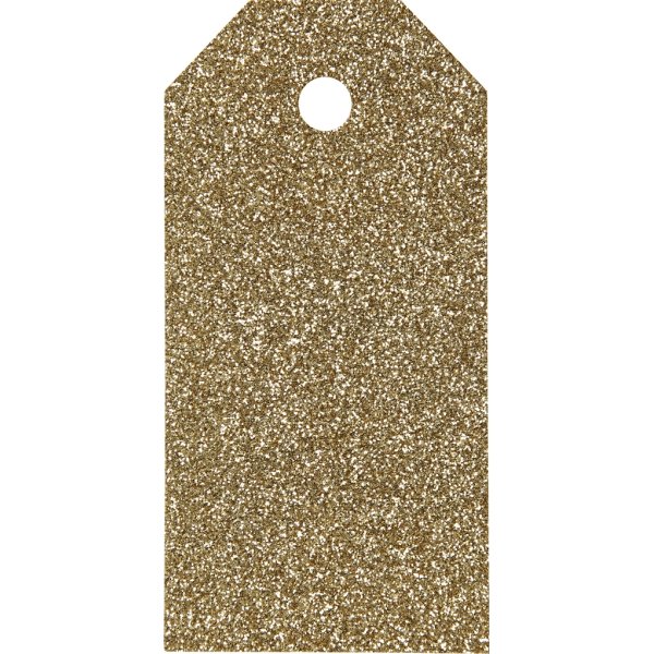 ViviGade Manillamærker 5x10cm, 15stk, glitter guld