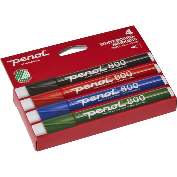Penol 800 Whiteboard Marker | 4 farver