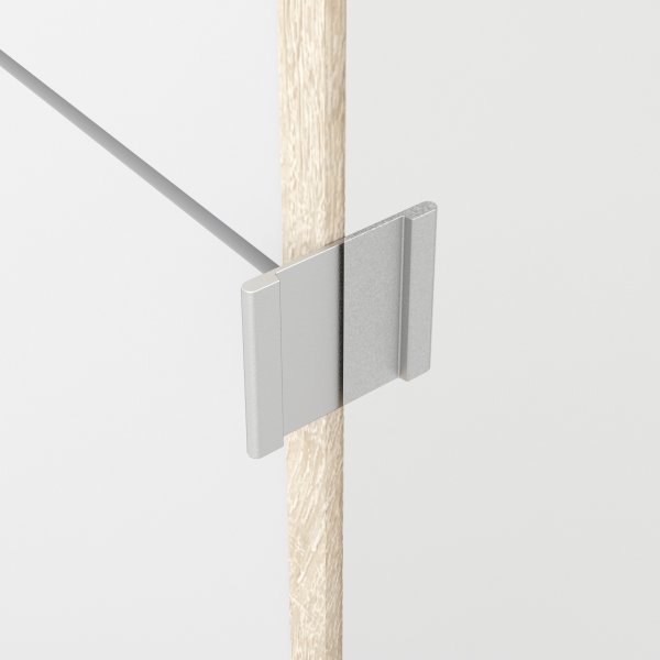 Coreline Skoskab m 4 klaplåger og skab, eg/hvid