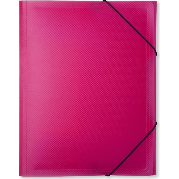 DocuSmart elastikmappe A4, PP, rød/rosa