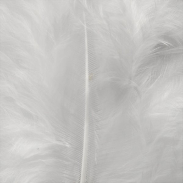 Pyntedun 5-12 cm, hvid, 15 stk