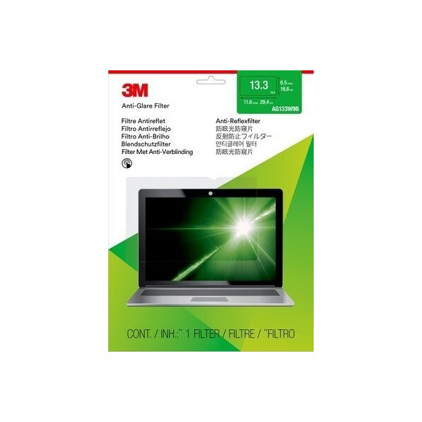 3M Anti-Glare Filter 13,3" widescreen laptop