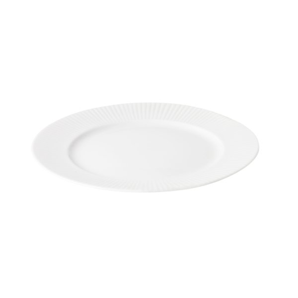 Aida Groovy Middagstallerken, hvid
