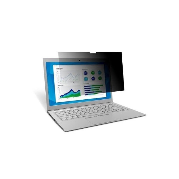 3M privacy skærmfilter 13,3” widescreen laptop