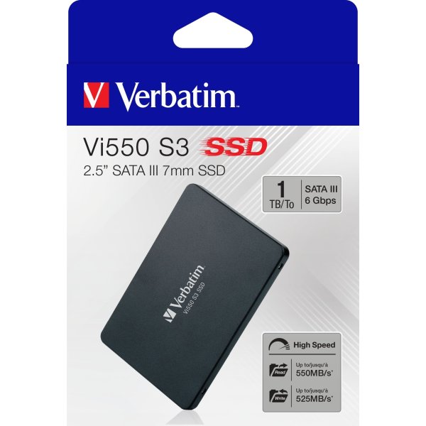 Verbatim Vi550 S3 SSD 2.5” SATA III 7mm 1TB