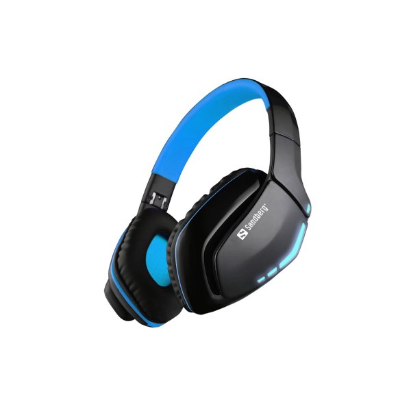 Sandberg Blue Storm trådløst headset, sort/blå