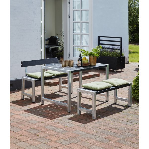 Plus Cafe Plankebænk, L 127 cm, Sort