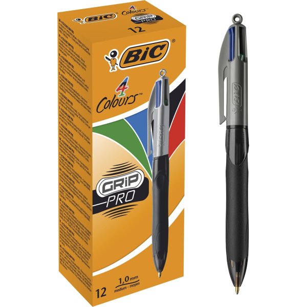 BiC 4 Colours Grip Pro Kuglepen