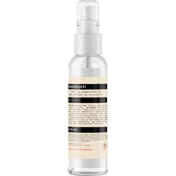 DBS Håndsprit 80% flydende hånddesinf, 250 ml