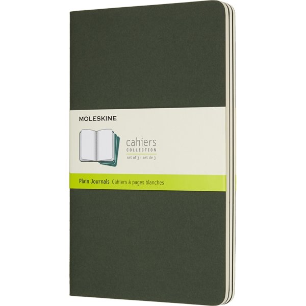Moleskine Cahier Notesbog | L | Blan. | Grøn