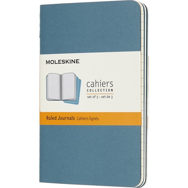 Moleskine Cahier Notesbog | Pkt. | Linj. | Blå