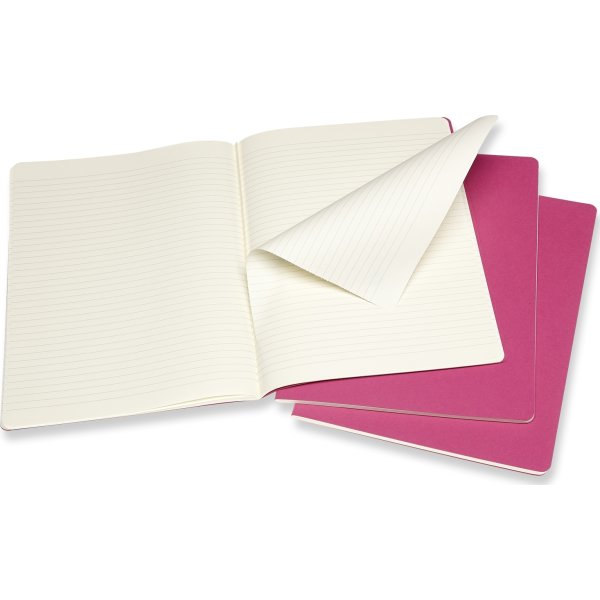 Moleskine Cahier Notesbog | XL | Linj. | Pink
