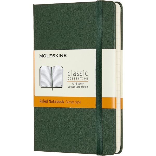 Moleskine Clas. H Notesbog | Pkt. | Linj. | M.grøn