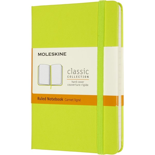 Moleskine Clas. H Notesbog | Pkt. | Linj. | L.grøn