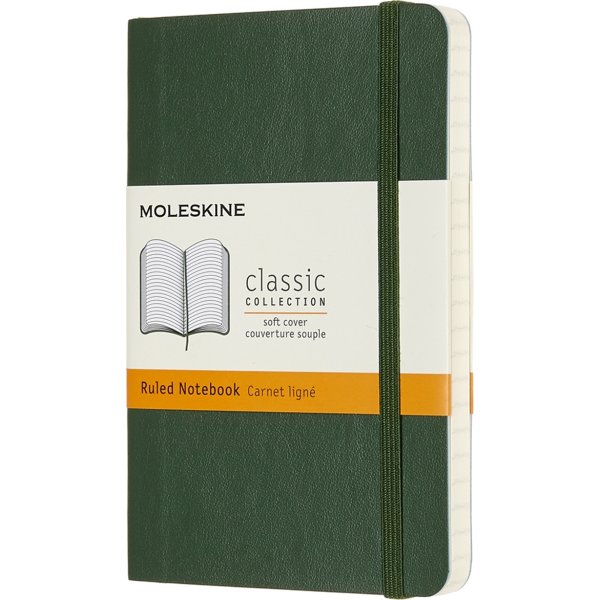 Moleskine Clas. S Notesbog | Pkt. | Linj. | M.grøn