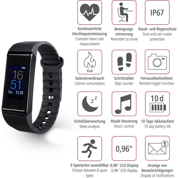 HAMA Fitness Tracker Fit Track 3900 Lomax A/S