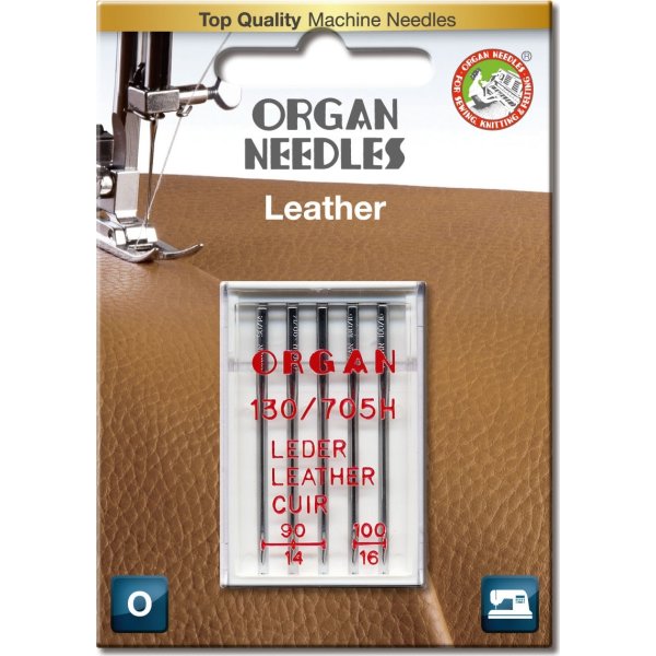 tale Glow selvfølgelig Organ Læder nåle til symaskine | 5 stk. | Lomax A/S