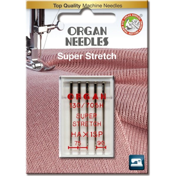 søm Person med ansvar for sportsspil amatør Organ Super Strech nåle til symaskine | 5 stk. | Lomax A/S
