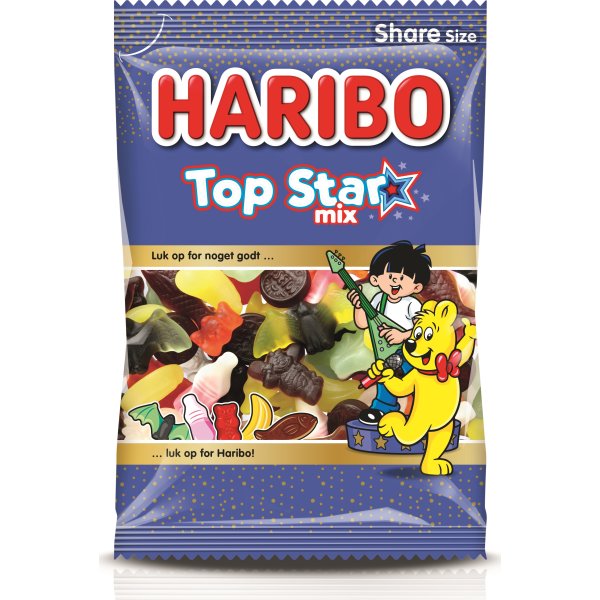 Haribo Top Star Mix Slik, 375 g