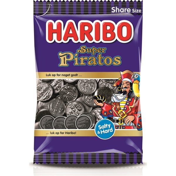 Haribo Super Piratos Lakridser, 340 g