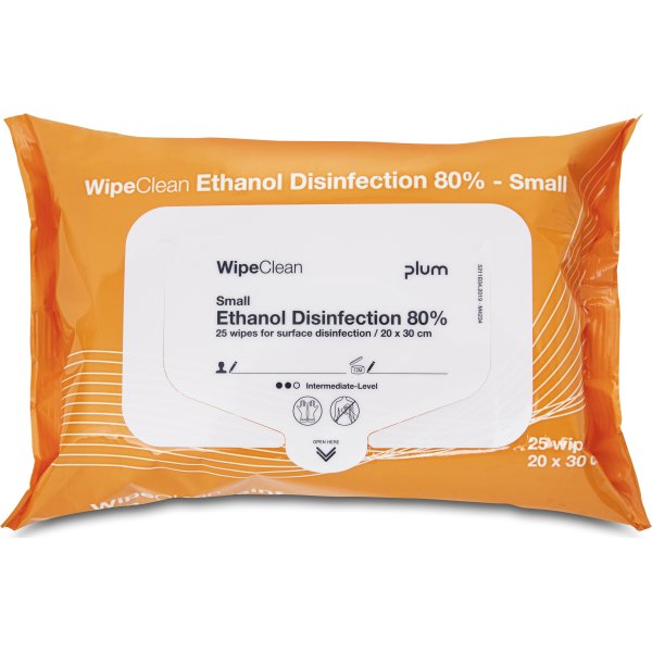 Plum WipeClean 80% Desinfektion | Small | 25 stk
