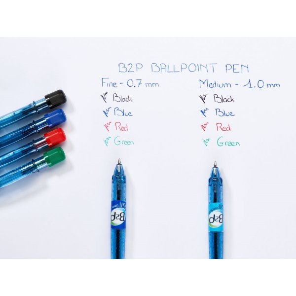 Pilot Begreen Bottle 2 Pen kuglepen, medium, rød