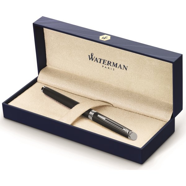 Waterman Hémisphère Matte Bl. CT rollerball, F