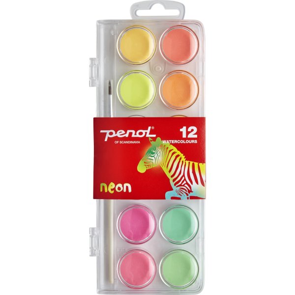 Penol Farvelade | 30 mm | 12 neonfarver