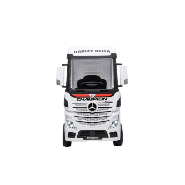 El-drevet Mercedes Actros Truck børnelastbil, hvid