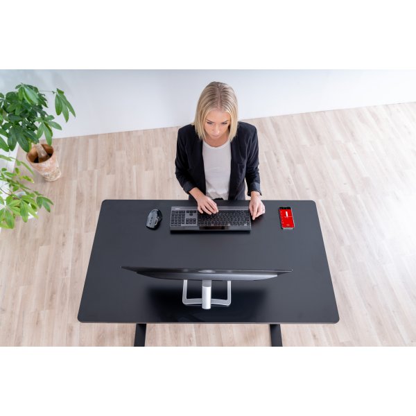 Sun-Flex Elite Hæve/sænkebord, 120x60cm, sort/sort