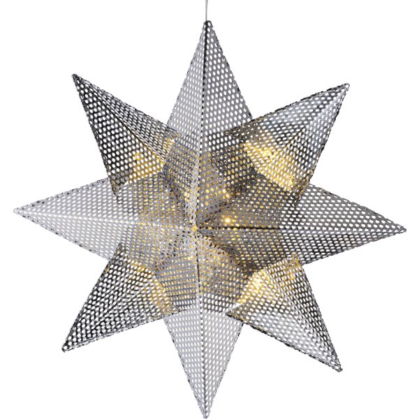 Lene Metalstjerne, Ø33 cm, Sølv