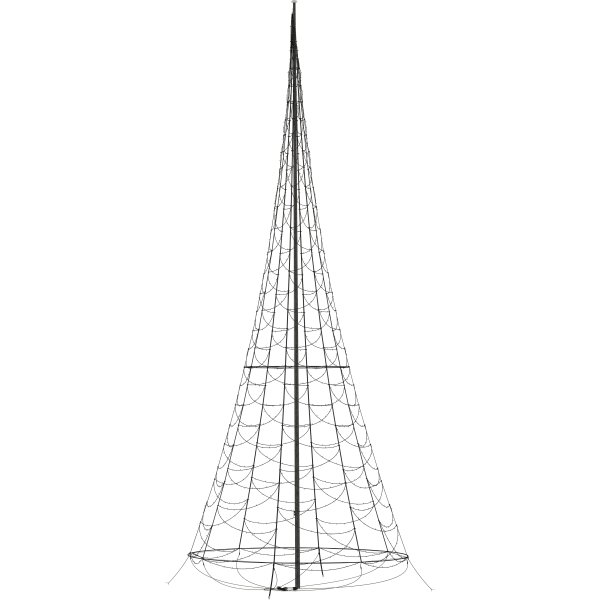 Fairybell lyskæde t/ 8m flagstang m/ 1500 LED lys - Fri Fragt | Lomax A/S