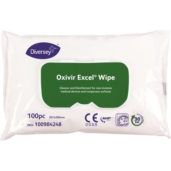 Oxivir Excel Wipes, 100 stk