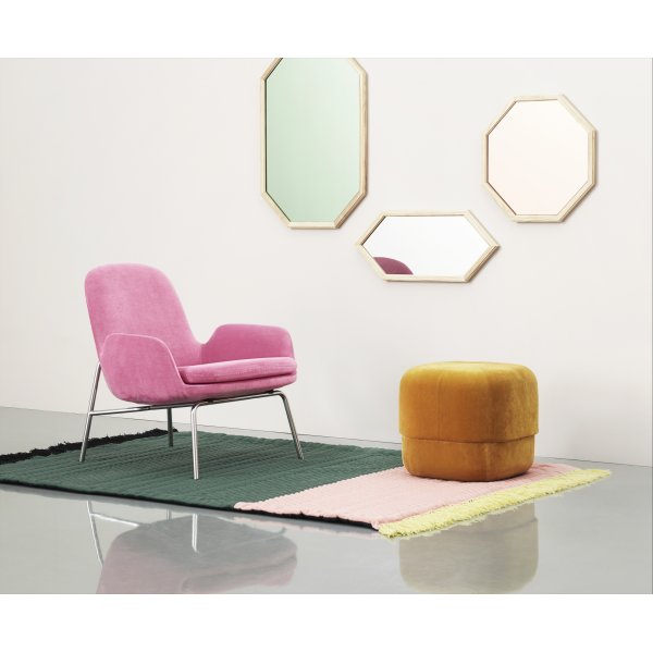 Normann Copenhagen Trace tæppe, rosa/grøn