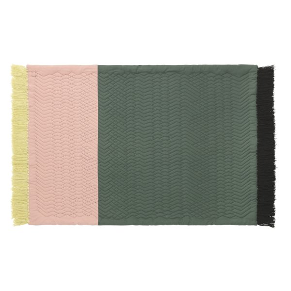 Normann Copenhagen Trace tæppe, rosa/grøn