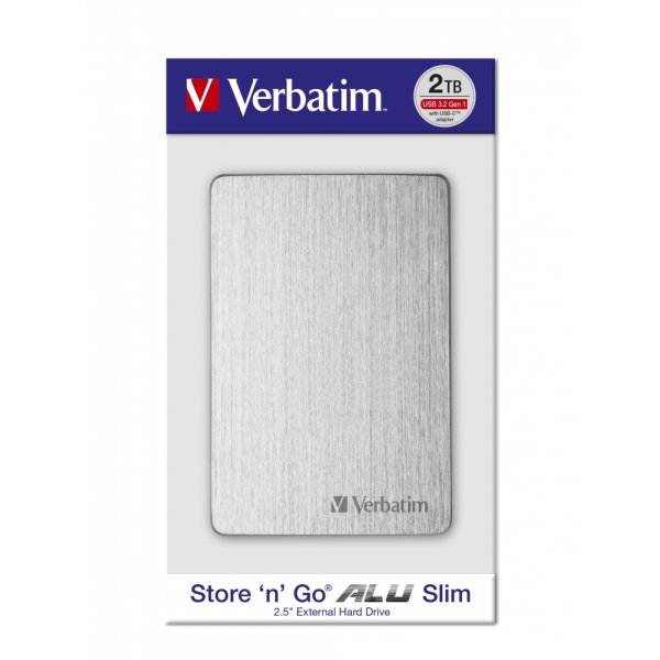 Verbatim Store´n´Go ekstern harddisk 2TB sølv