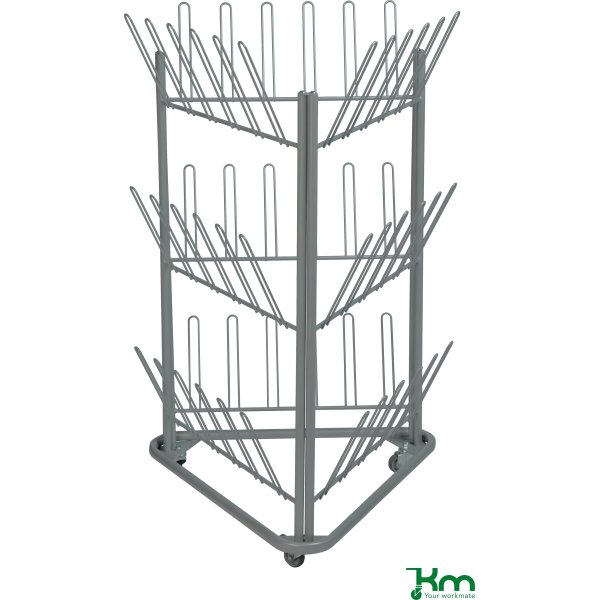Skostativ, 780x714x1192, Grålakeret