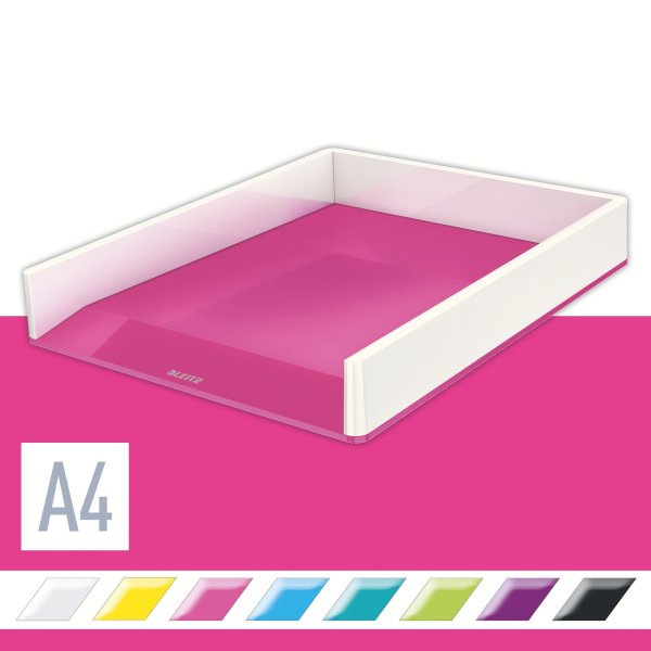 Brevkorg Leitz Wow Vit/rosa
