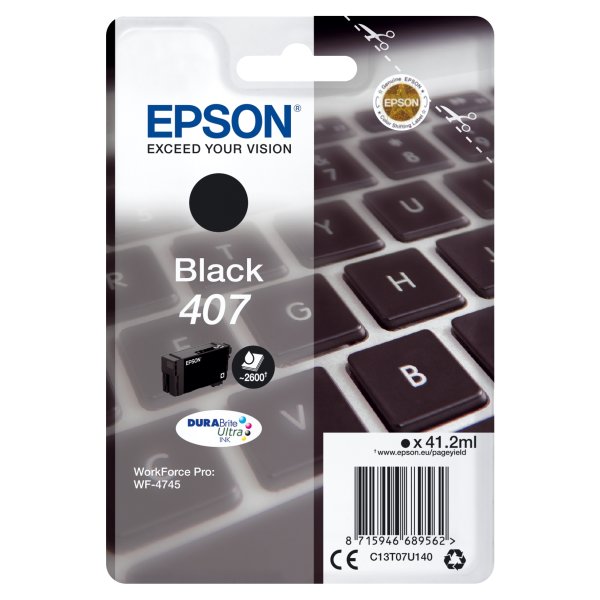 Bläckpatron Epson 407 Svart