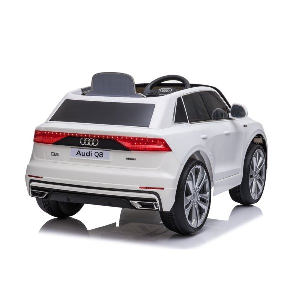 El-drevet Audi Q8 børnebil, 12V, hvid