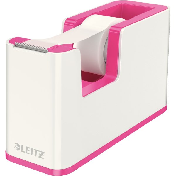 Leitz WOW Tapedispenser | Hvid/pink
