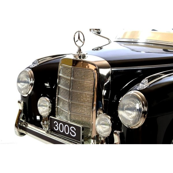 El-drevet Mercedes 300S børnebil, 12V, sort