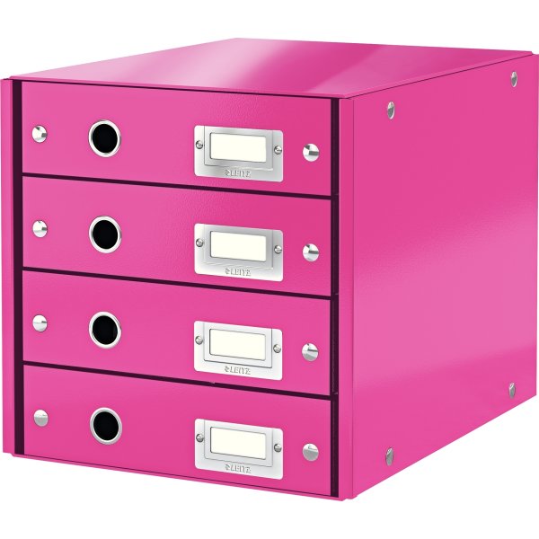 Leitz Click & Store Skuffekabinet | 4 rum | Pink