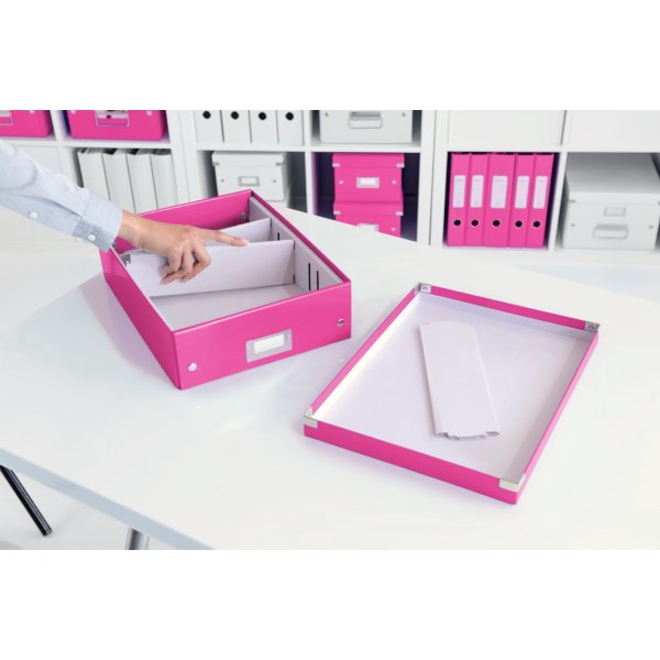 Leitz Click & Store Förvaringslåda, Medium, rosa