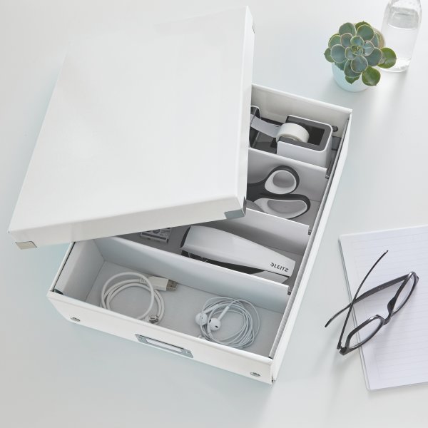 Förvaringslåda Leitz Click & Store Medium Vit