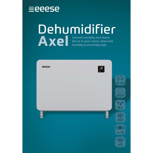 Eeese Axel medium affugter med Wi-Fi, hvid