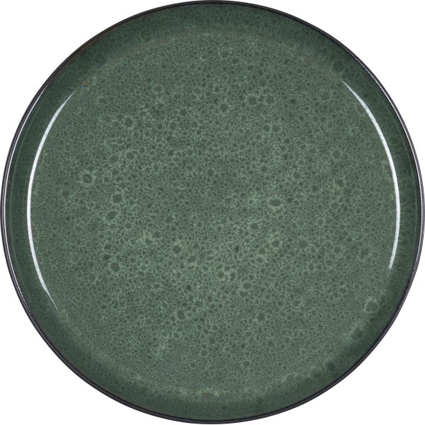 Bitz Gastro tallerken sort/grøn, Ø 21 cm