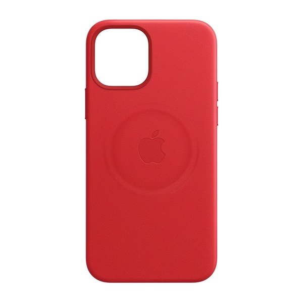 Apple læder etui til iPhone 12|12 Pro, rød