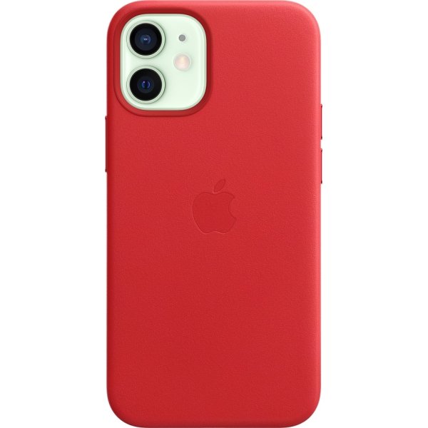 Apple læder etui til iPhone 12 mini, (PRODUCT)RED